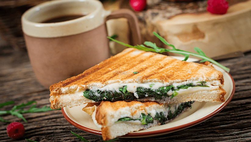 Cheese Spinach Corn Sandwich