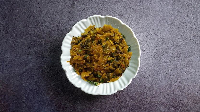 Karela Piyaz - Bitter Gourd Onion main