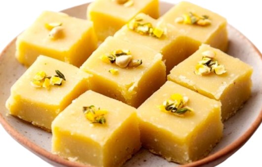 Besan ki barfi recipe main