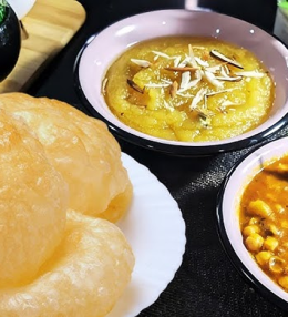 Halwa poori recipe