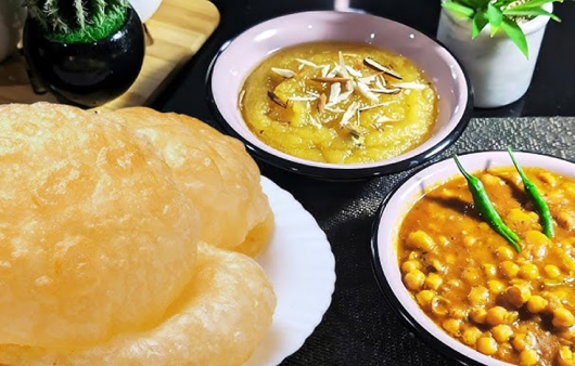 Halwa poori recipe