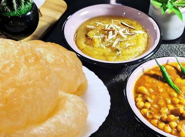 Halwa poori recipe