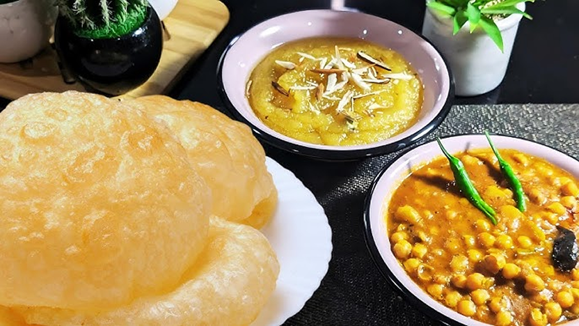 Halwa poori recipe